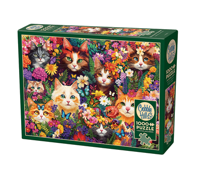 Cobble Hill 1000 Piece Jigsaw Puzzle Blooming Whiskers