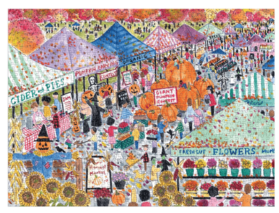 Galison 1000 Piece Jigsaw Puzzle: Michael Storrings Harvest Market