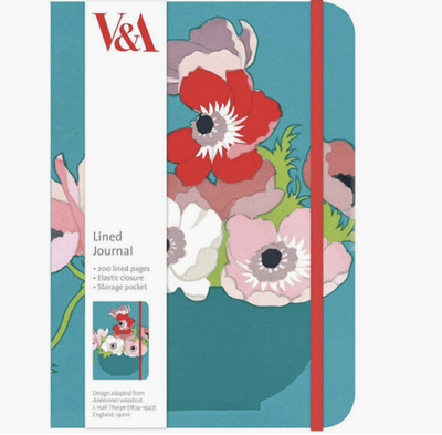 Museums &amp; Galleries Anemones Elastic Closure Journal Size: 180 x 130mm