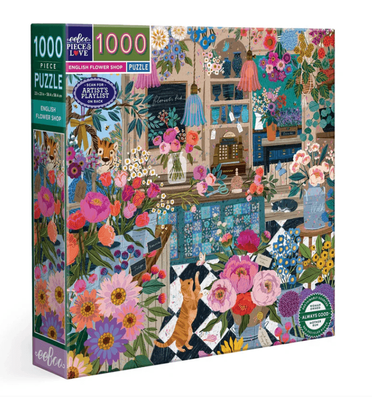 eeboo 1000 Piece Jigsaw Puzzle English Flower Shop