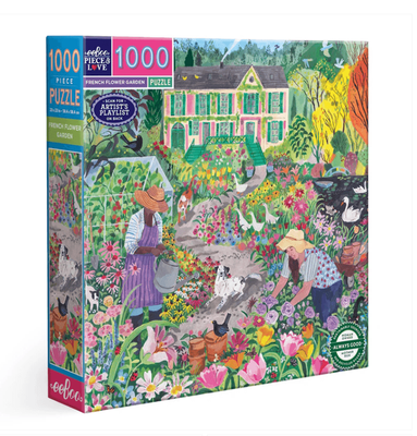 eeboo 1000 Piece Jigsaw Puzzle French Flower Garden