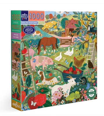 eeboo 1000 Piece Jigsaw Puzzle English Pastures