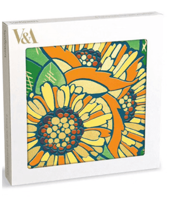 Museums &amp; Galleries V &amp; A Sunflowers 6 Pack Luxury Notecard Wallet