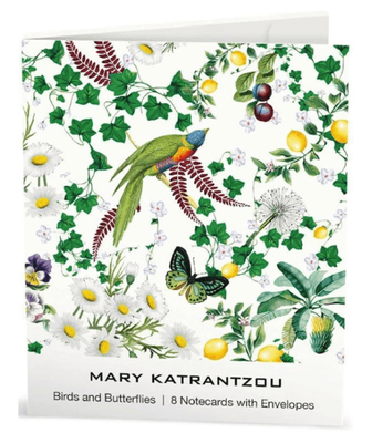 Mary Katrantzou Birds &amp; Butterflies 8 Pkt Notecards &amp; Envelopes