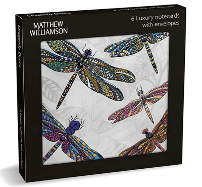 Matthew Williamson Dragonfly Dance 6 Pack Lux Notecards &amp; Envelopes