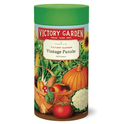 Cavallini &amp; Co 1000 Piece Vintage Poster Jigsaw Puzzle: Victory Garden