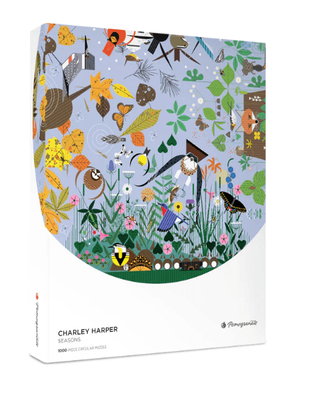Pomegranate 1000 Piece Round Jigsaw Puzzle: Charley Harper: Seasons