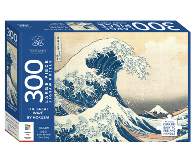 Hinkler Elevate 300 Large Piece Jigsaw Puzzle Great Wave by Hokusai