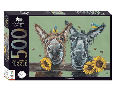 Hinkler Mindbogglers Artisan 500 Piece Jigsaw Puzzle: Brown Donkey