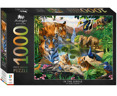 Hinkler Mindbogglers Artisan 1000 Piece Jigsaw Puzzle: In The Jungle