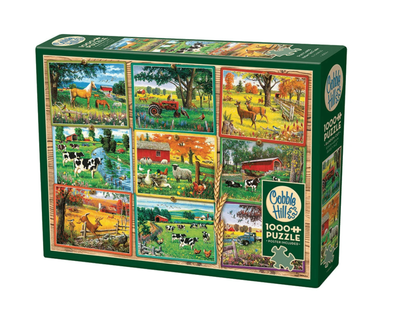 Cobble Hill 1000 Piece Jigsaw Puzzle: Postcards From The Farm