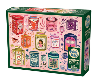 Cobble Hill 1000 Piece Jigsaw Puzzle: Tea Tin Treasures