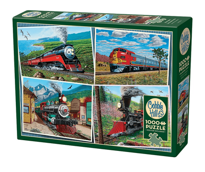 Cobble Hill 1000 Piece Jigsaw Puzzle: Historic Locomotives