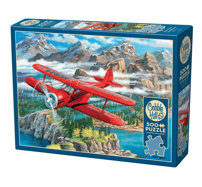 Cobble Hill 500 Piece Jigsaw Puzzle: Beechcraft Staggerwing Aircraft
