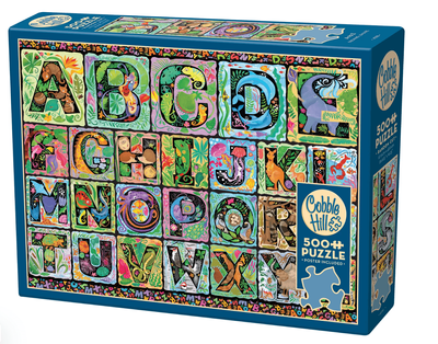 Cobble Hill 500 Piece Jigsaw Puzzle: A to Z