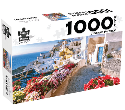 Puzzle Master 1000 Piece Jigsaw Puzzle: Oia Village Santorini