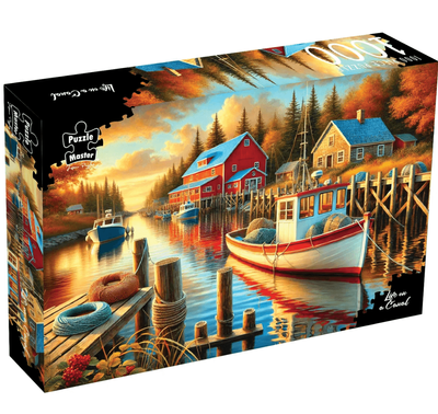 Puzzle Master 1000 Piece Jigsaw Puzzle: Life on a Canal