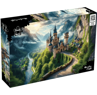 Puzzle Master 1000 Piece Jigsaw Puzzle: Mountain Castle