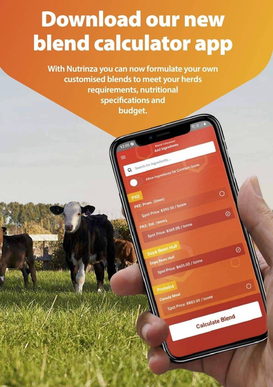 Poster for Nutrinza's blend calculator