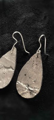 Gingko Textile Earrings