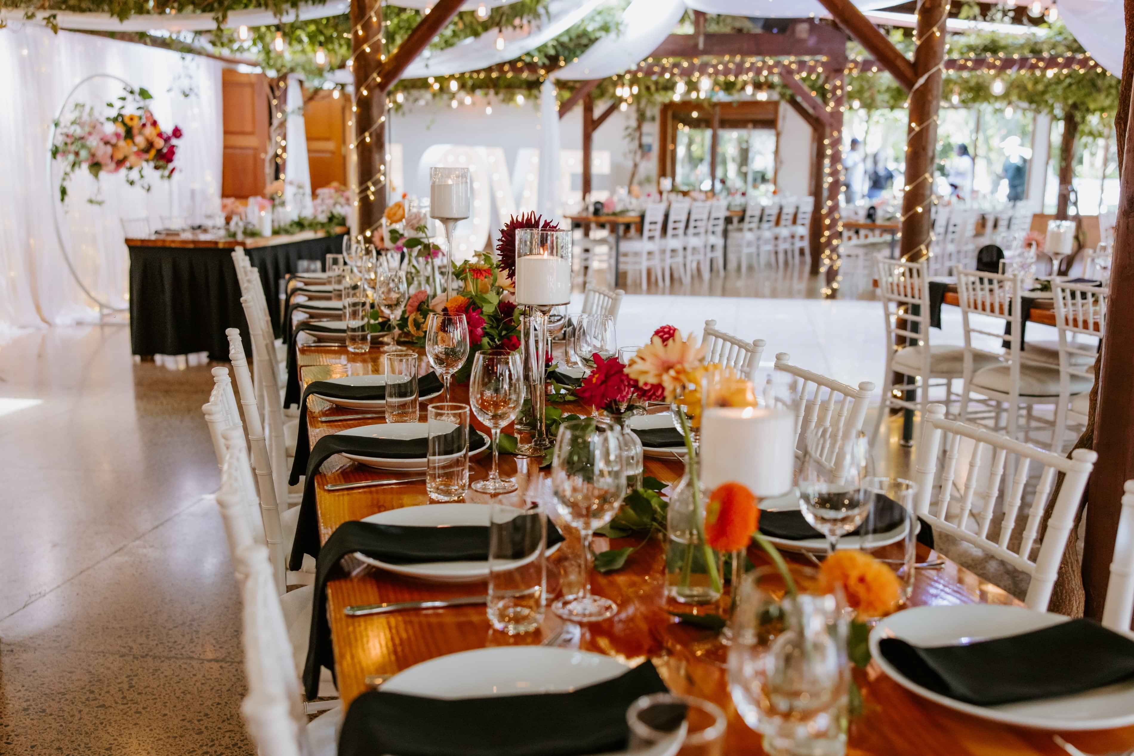 Markovina Vineyard Estate  table settings
