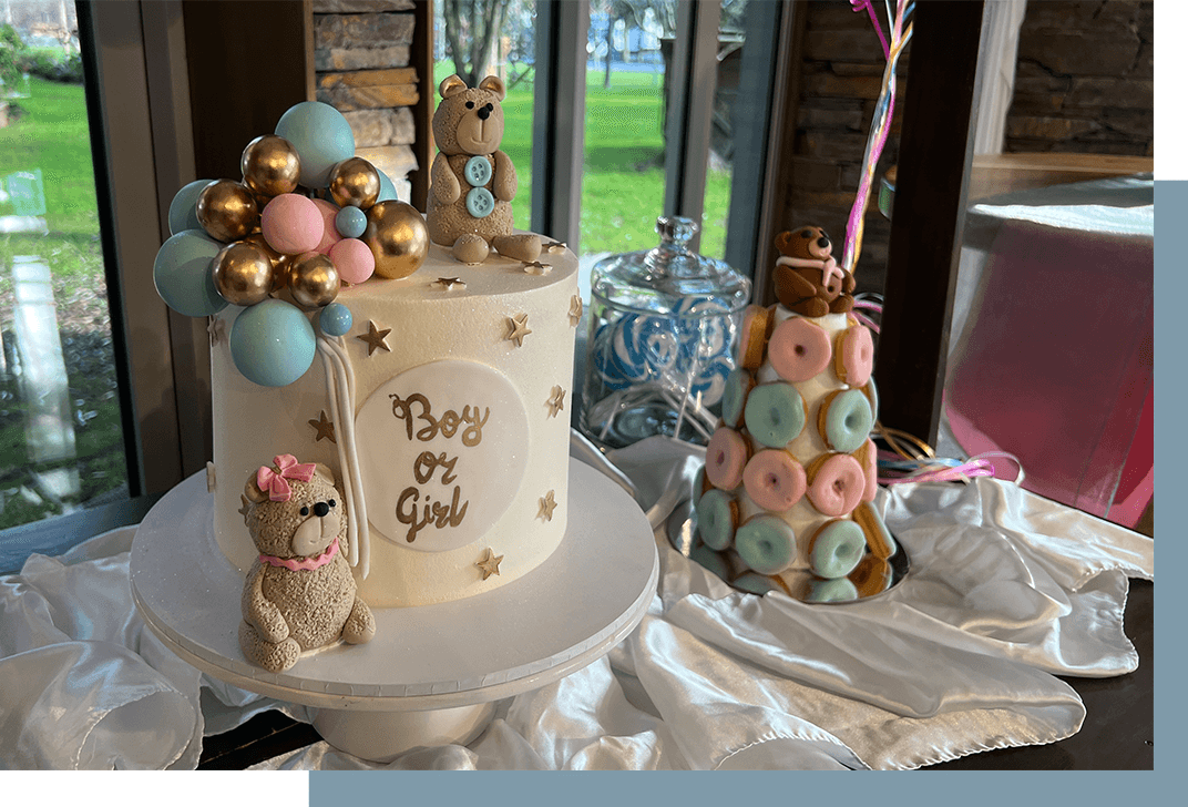 gender reveal party pastries