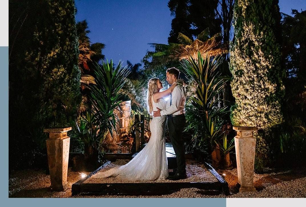 Markovina Vineyard Estate Happy couple posing for photo