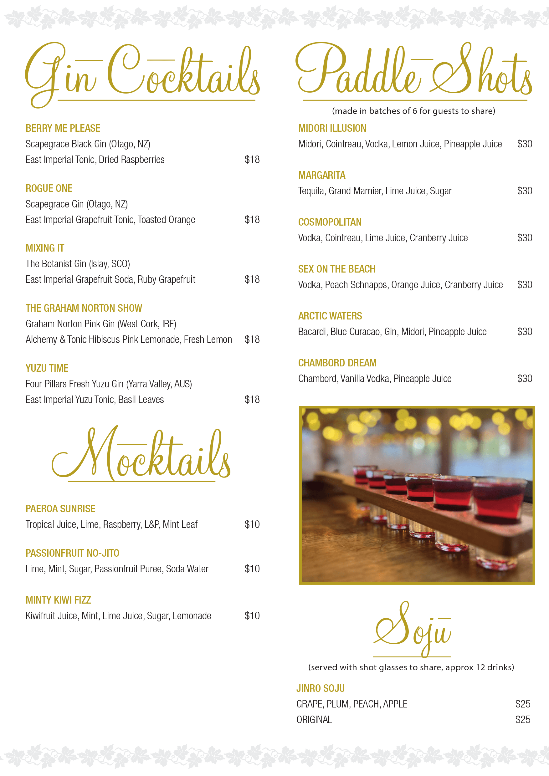 Markvovina Estate Beverage List Page 4