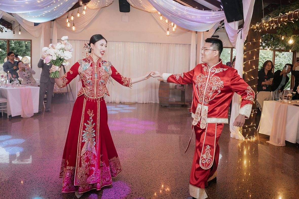 Markovina Vineyard Estate Wedding Venue Happy bridal Couple Kissing