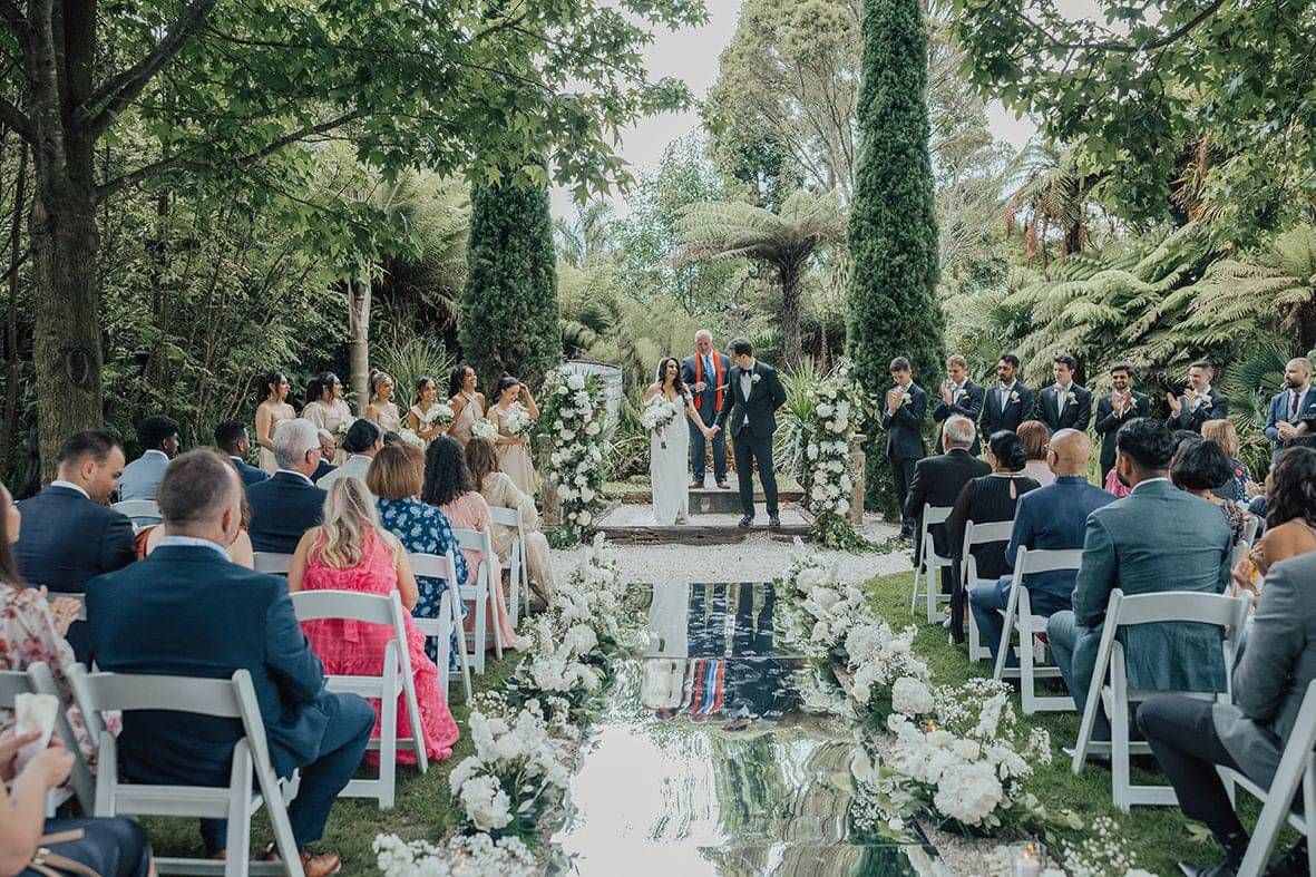 Markovina Vineyard Estate Wedding Venue Happy bridal Couple Kissing