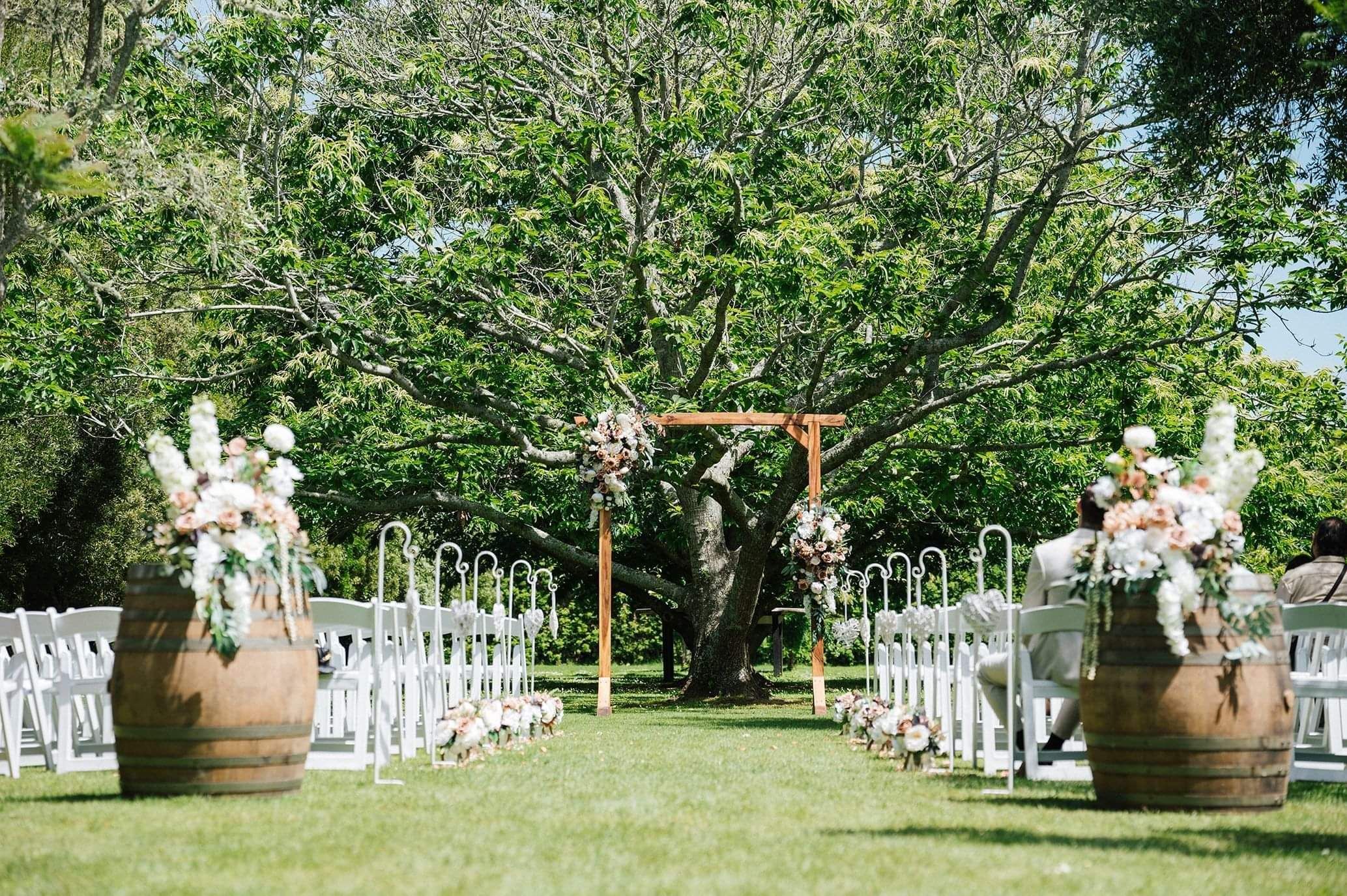mother's day lunch set up at Markovina