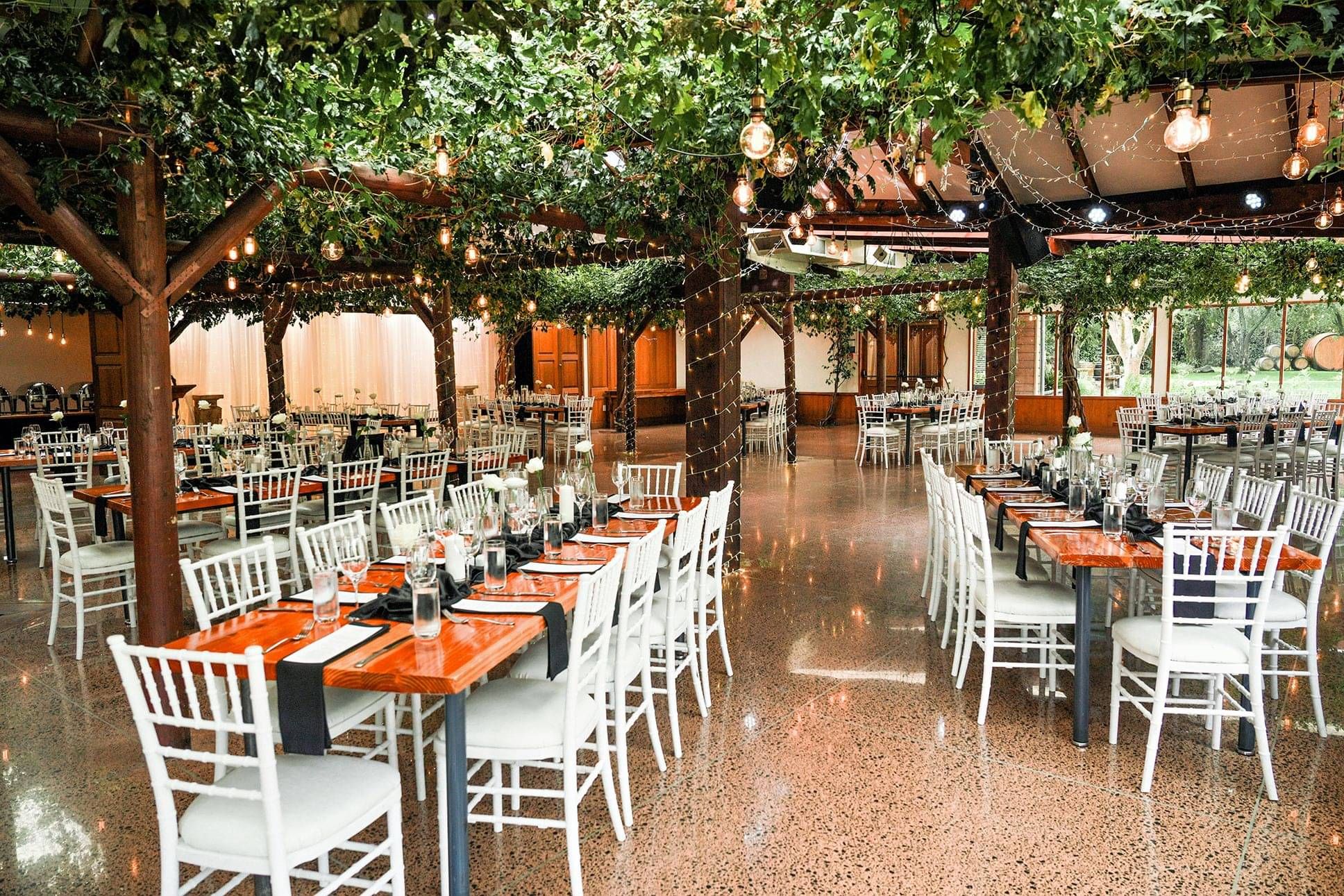 Markovina Estate Wedding Venue Reception Under the Vines