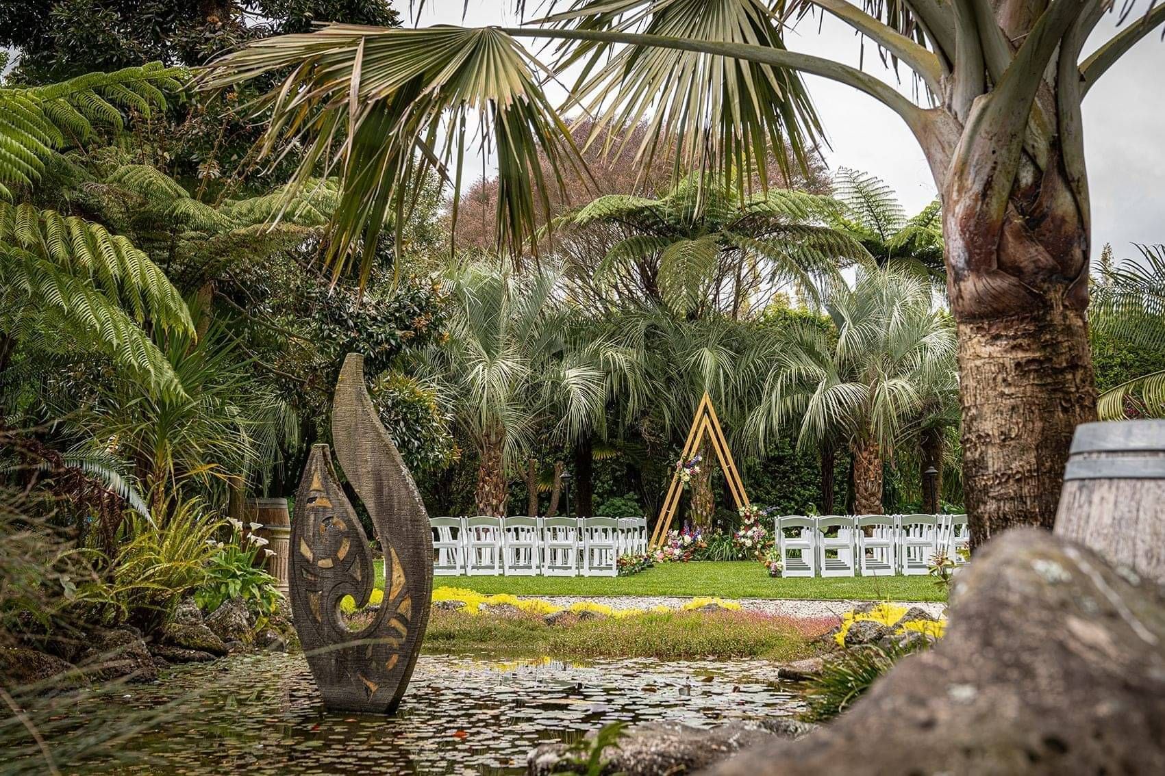 Markovina Estate Wedding Venue Pebble Beach Ceremony Setup