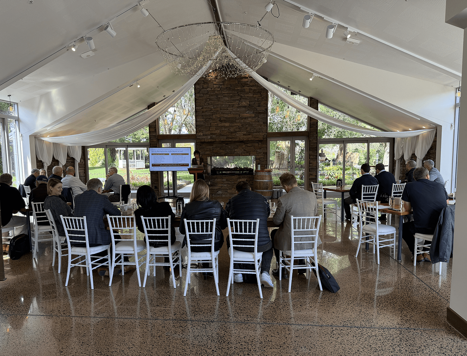 Fireplace Conference Area