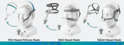 HME &#039;Waterless Humidification&#039; Masks - Nasal Pillow Starter Kit