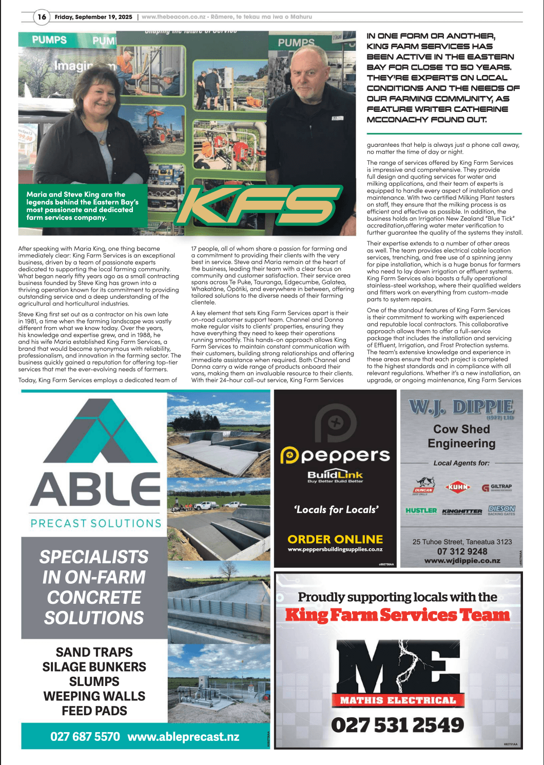 Dairy NZ King Farm Services