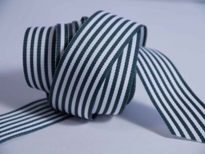 Candy Hunter Green/White GG Stripe 25mm X 50M