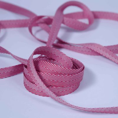 Herringbone Red/White 10mm X 50M