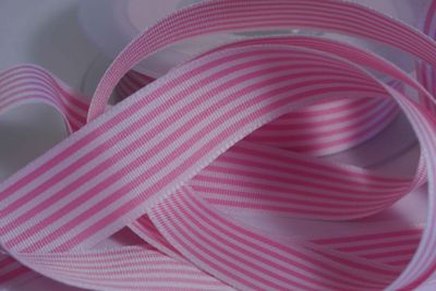 Stripe Grosgrain Rose 25mmX20M