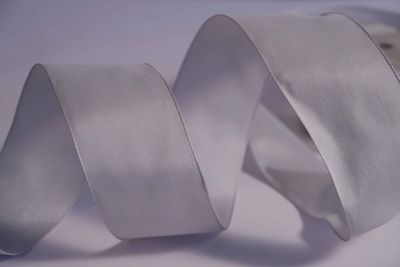 Taffeta Wire Edge Silver 38mm X 25M