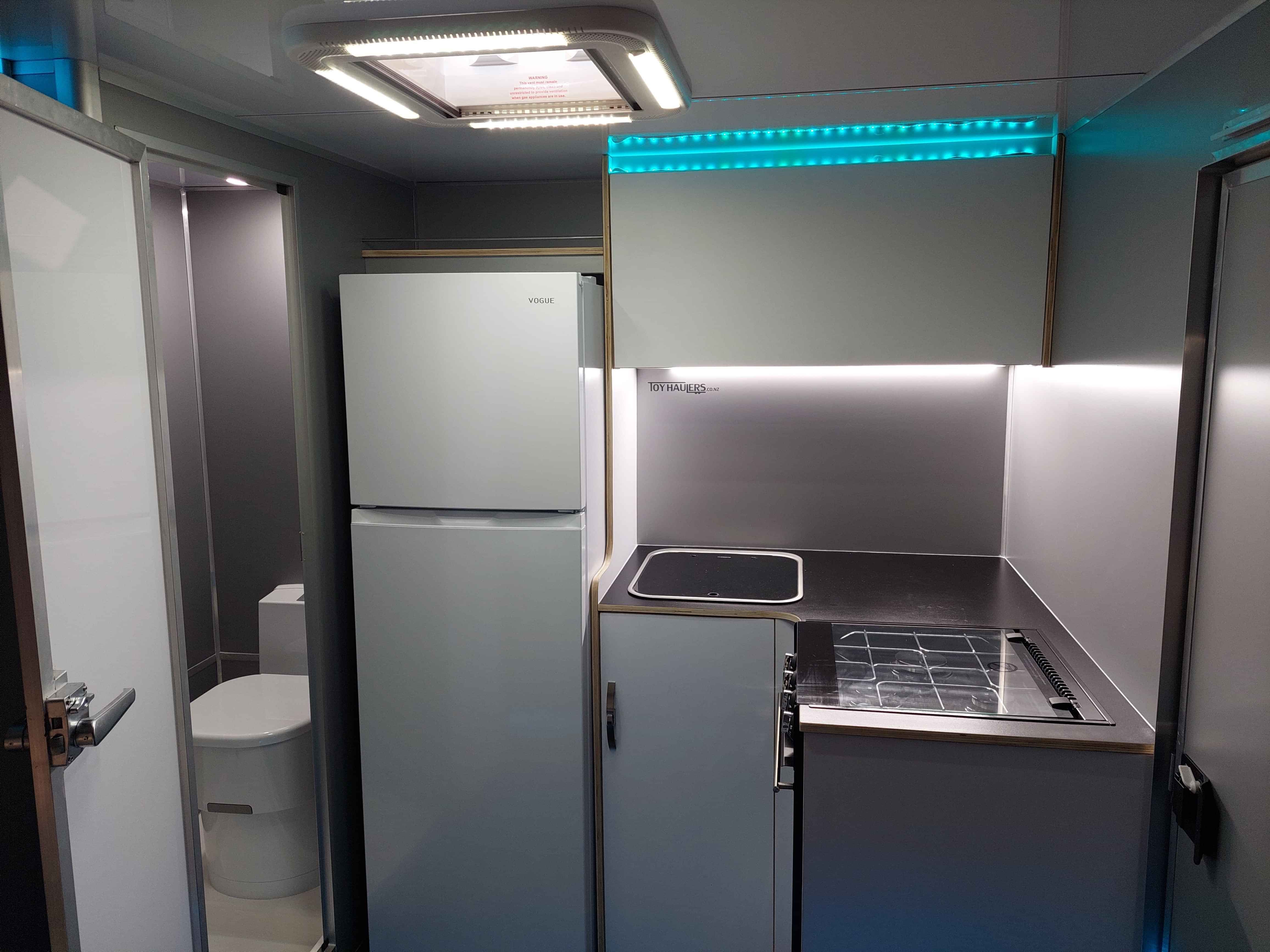 toy hauler living area