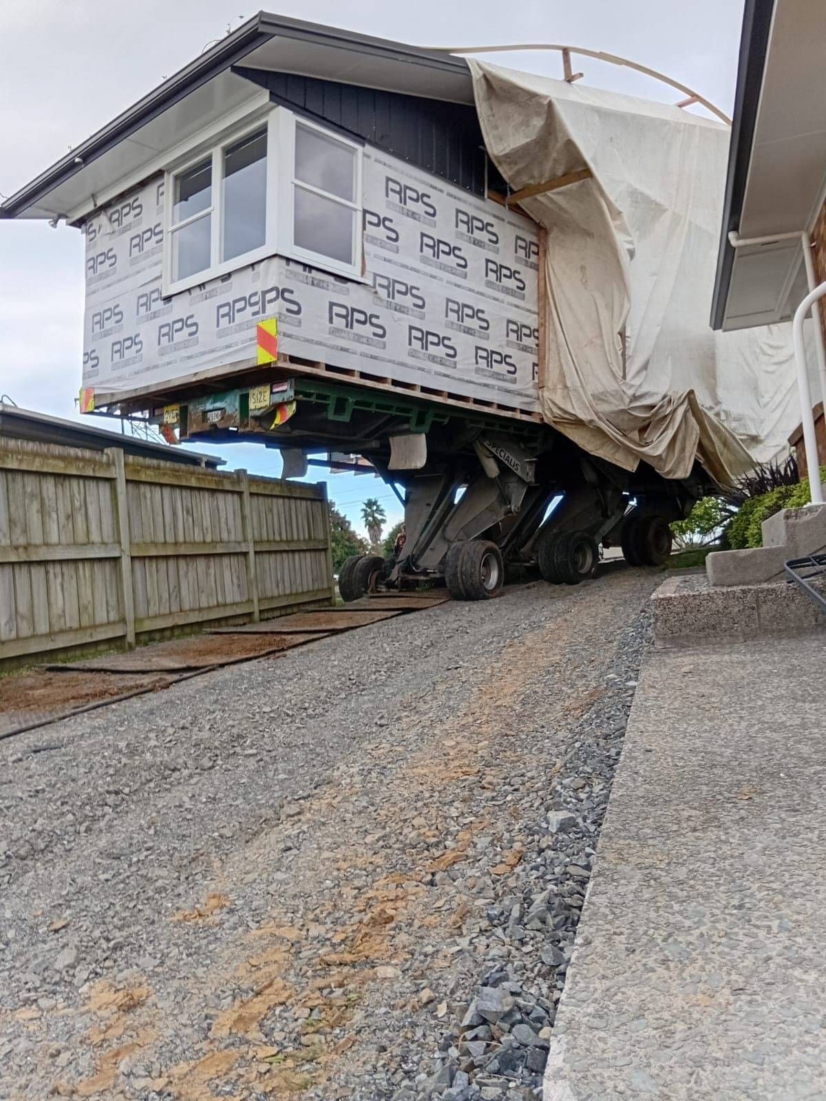 House relocation Waikato: Lifting home over neighbouring homes
