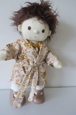 Dressing gown, animal print, fits Dinkum Dolls - 35cm