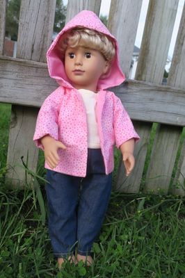 Hoodie, pink, fits 46cm Our Generation dolls