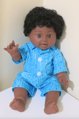 Pajamas, blue, fits 30cm doll