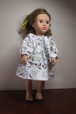 Doll sundress and jacket, Christmas, 46cm doll