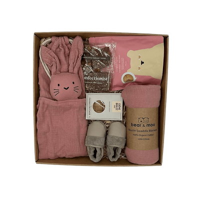 Deluxe Welcome Baby Gift Box - Dusty Pink