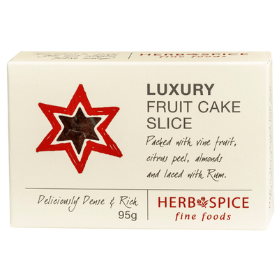 Luxury Fruit Cake Slice