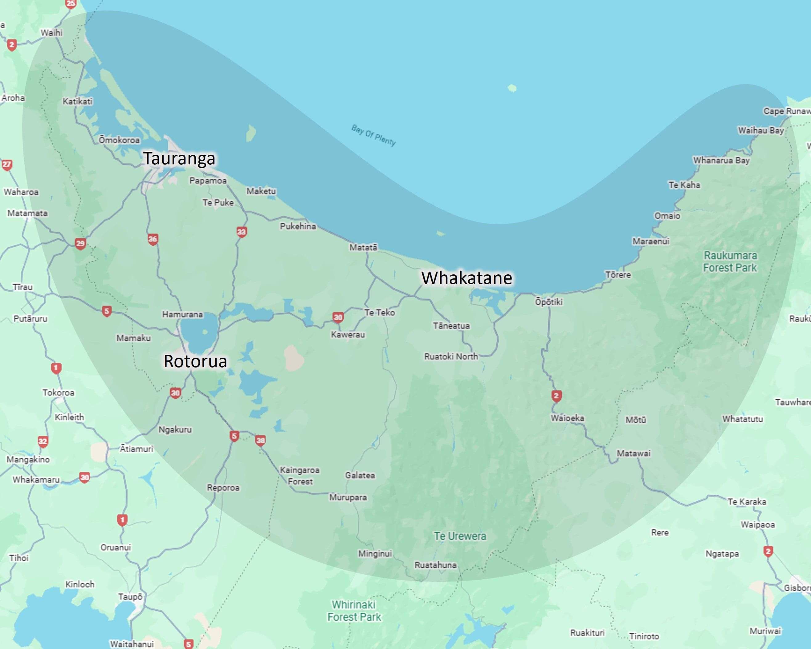 NZ map of Central Otago
