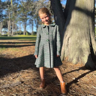 Swing coat - Green check